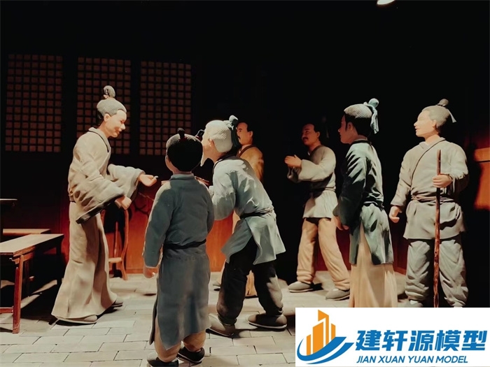 颍州喻侃压粮饷军场景